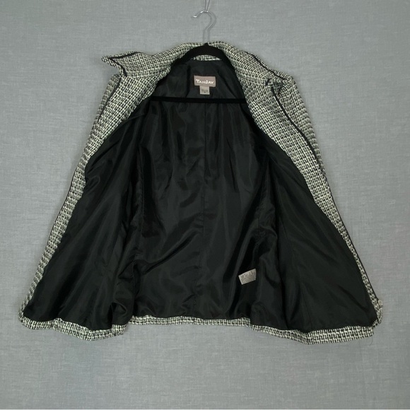 TanJay Vintage Blazer Jacket Zip Up Sz 16 Rough Texture Glitter Thread Beading - Picture 2 of 8